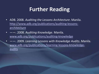 Auditing Knowledge | PPTX