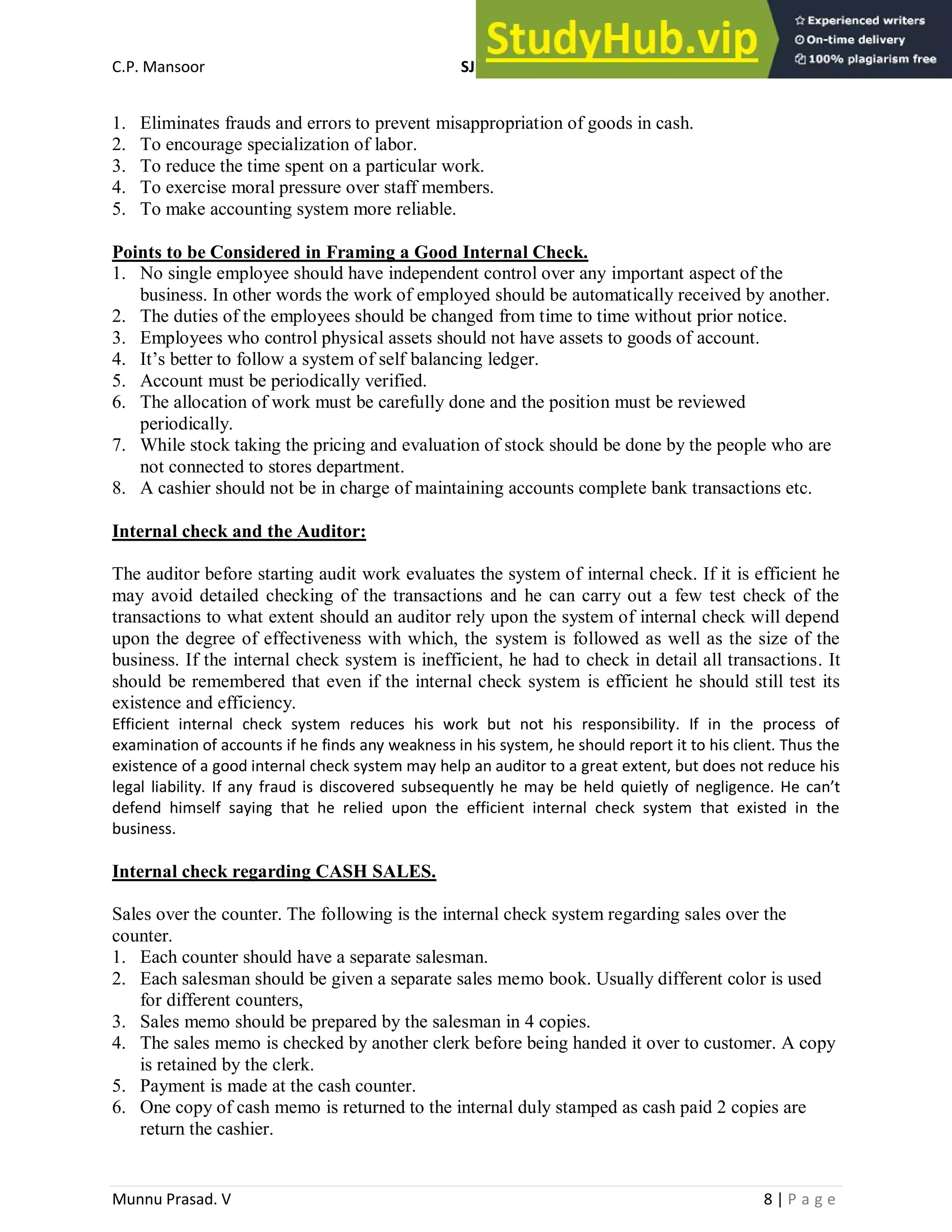Auditing Notes. | PDF
