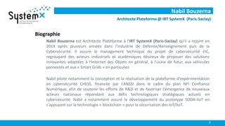 Nabil Bouzerna
Biographie
Nabil Bouzerna est Architecte Plateforme à l'IRT SystemX (Paris-Saclay) qu'il a rejoint en
2014 ...