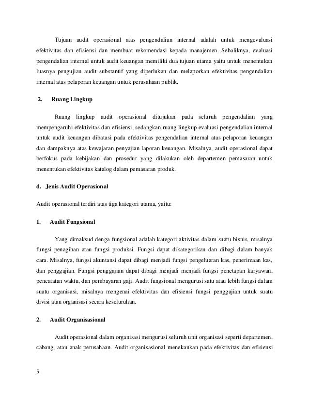 Ringkasan Materi Audit Keuangan Internal Dan Pemerintah Dan Audit Ope