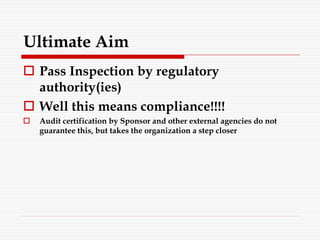 Audit monitoring and inspections cro perspectives | PDF
