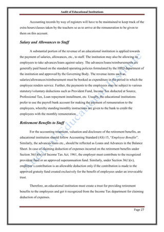Audit of educational institutions | PDF