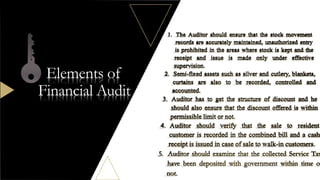 Elements of
Financial Audit
 
