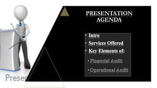 PRESENTATION
AGENDA
 
