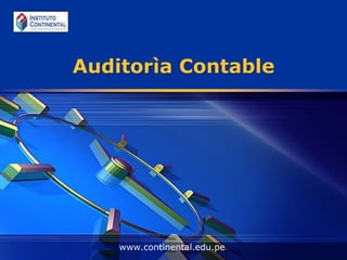 Auditorìa Contable www.continental.edu.pe 