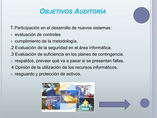 Financiera Veracidad de estados financierosPreparación de informes de acuerdo a principios contablesEvalúa la eficiencia,Operacional Eficacia