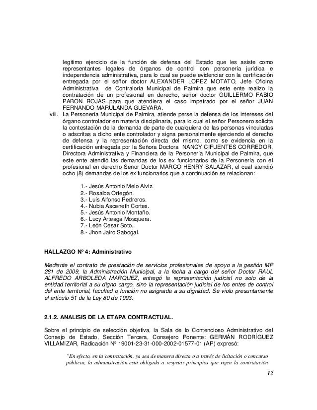Informe especial de Contraloría Auditoria al-contrato-mp-281 p