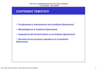 Auditoria Operacional.