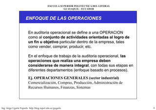 Auditoria Operacional.
