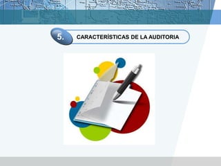456Falta total o parcial de seguridades lógicas y físicas que garanticen la integridad del personal, equipos e información.Falta de una planificación informáticaAUDITORÍA (Justificación)Descubrimiento de fraudes efectuados con el computador 