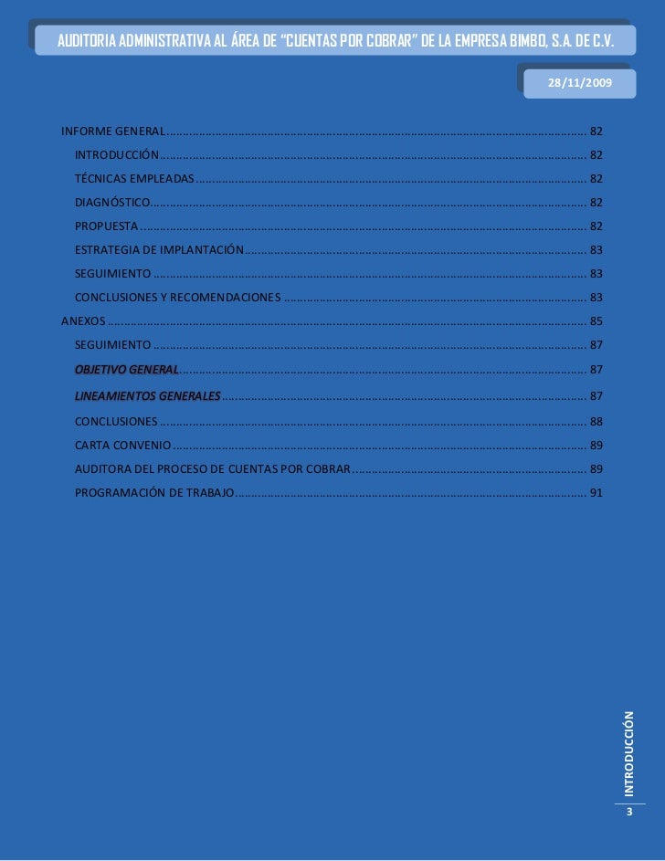 Auditoria Administrativa Bimbo