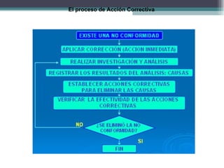 El proceso de Acción Correctiva
 