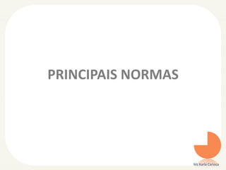 PRINCIPAIS NORMAS
Ms Karla Carioca
 