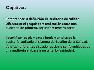 Auditoria de calidad