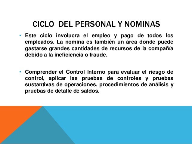 Auditoria Ciclo de Nomina y Personal