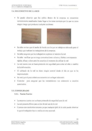 Auditoria de seguridad ejemplo