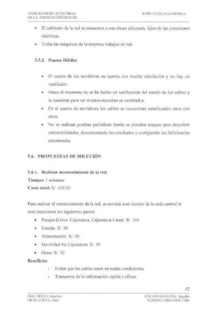 Auditoria de seguridad ejemplo