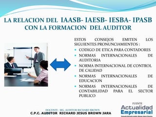 Iaesb Auditoria de sistemas contables ppt clases | PPT