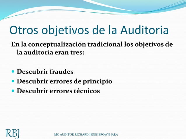 Auditoria De Sistemas Contables Ppt Clases