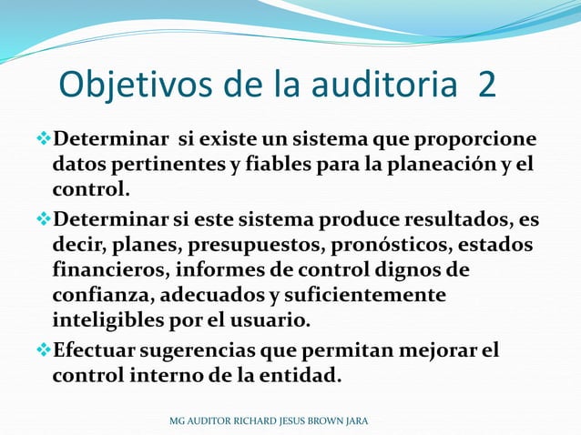 Auditoria De Sistemas Contables Ppt Clases