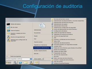 Configuración de auditoria

 