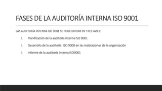 Auditoria interna de iso 9000 | PPTX