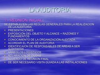 AUDITORIAS  INTERNAS CAPACITACION.ppt