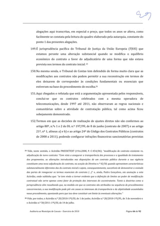 Auditoria do Tribunal de Contas à Câmara Municipal de Cascais (2013)