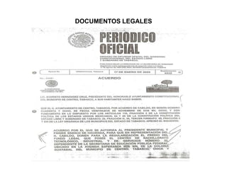 DOCUMENTOS LEGALES
 