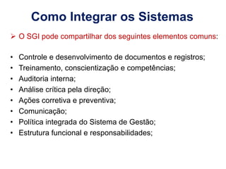 Auditor Interno Sistema de Gestão Integrado - SGI ( ISO 9001- ISO 14001 ...