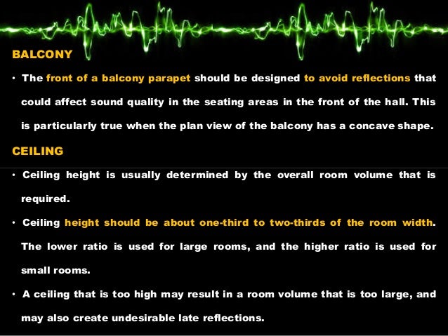 Auditorium Acoustics