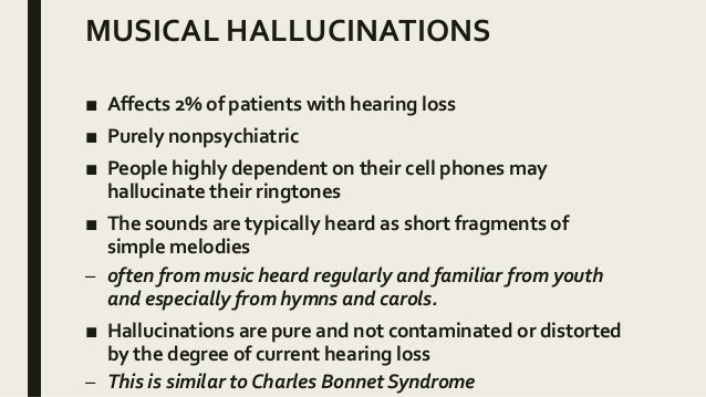 auditory hallucinations example