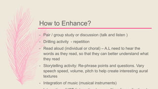 Auditory learning style | PPTX