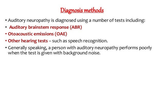 auditory neuropathy auditory neuropathy