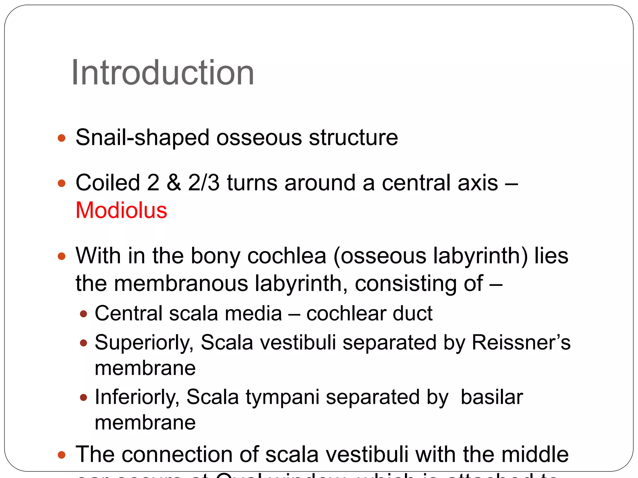 Auditory physiology of Inner Ear | PPTX