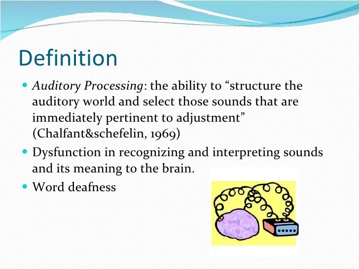 Auditory processing disorder