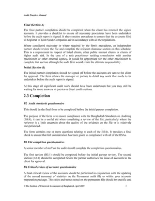Audit practice manual | PDF