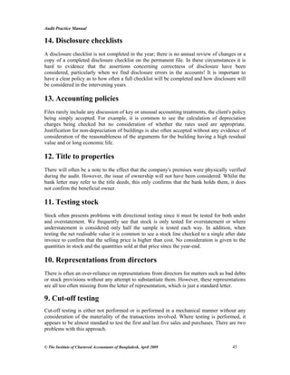 Audit practice manual | PDF