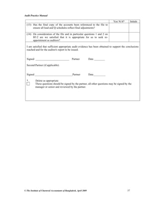 Audit practice manual | PDF