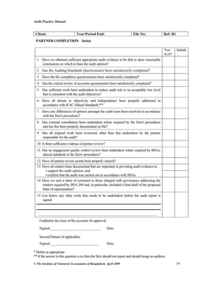 Audit practice manual | PDF