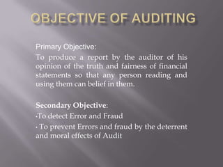   An audit can neither help in prioritizing
    changes nor in allocating resources.
   Audit cannot mobilize people to...