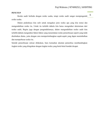 resiko audit