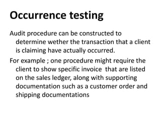 Audit procedures | PPTX