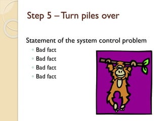 Step 5 – Turn piles over
Statement of the system control problem
◦
◦
◦
◦

Bad fact
Bad fact
Bad fact
Bad fact

 