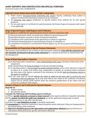 Audit report- SA 700. 705, 706 | PDF