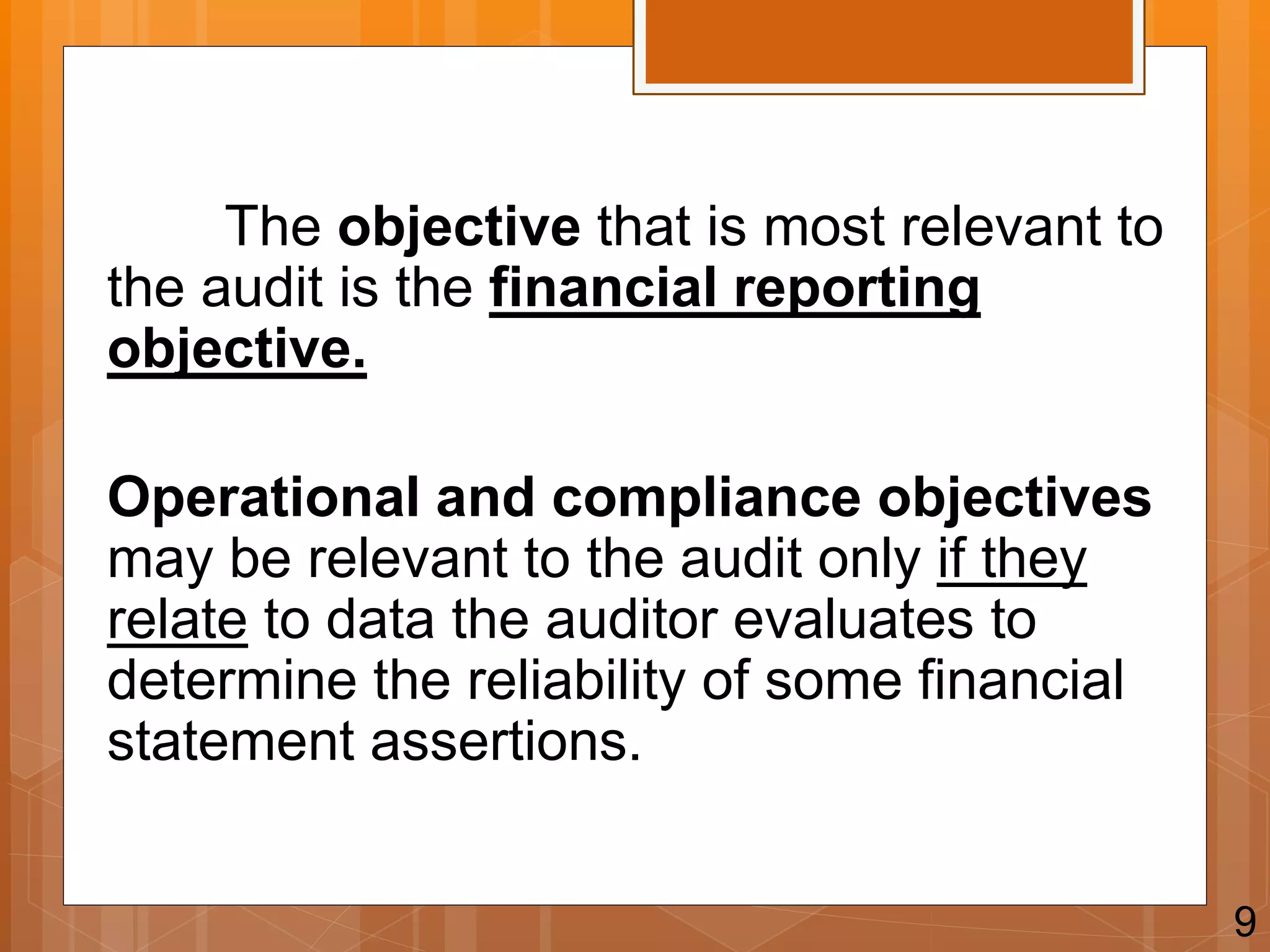 Audit report- Consideration of Internal Control | PPTX
