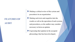 Auditing ,rights and duties of an auditor | PPTX