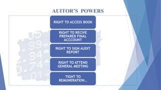 Auditing ,rights and duties of an auditor | PPTX