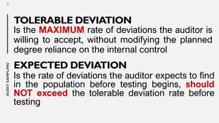 AUDIT SAMPLING - reference is from different PSAs and notes by Mijoo | PDF