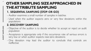 AUDIT SAMPLING - reference is from different PSAs and notes by Mijoo | PDF